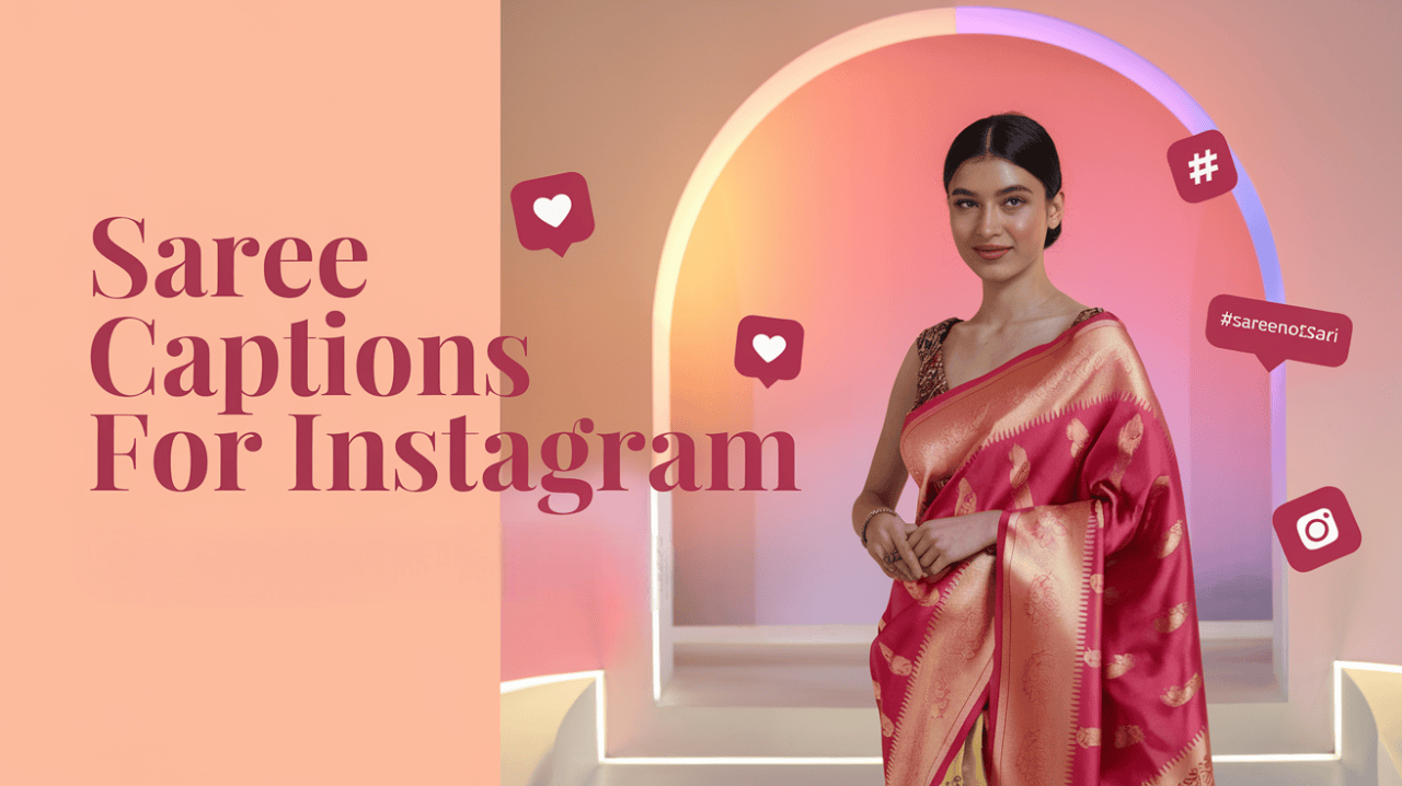 Saree Caption for Instagram